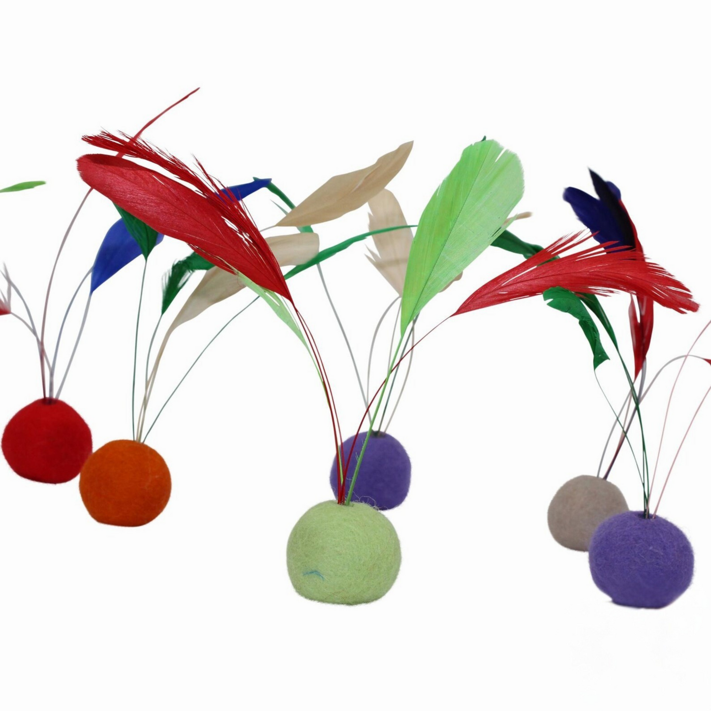 FELINE GOOD - with Feathers, Felt and Catnip