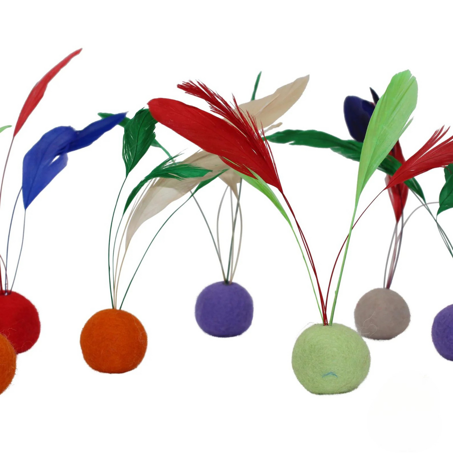 FELINE GOOD - with Feathers, Felt and Catnip