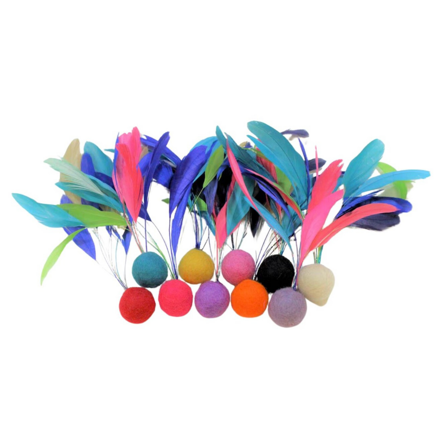 FELINE GOOD - with Feathers, Felt and Catnip