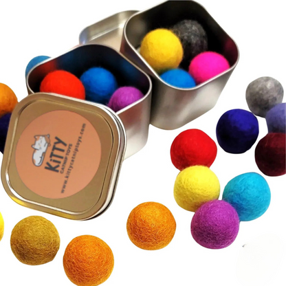Rechargeable Catnip Infused Felt Balls