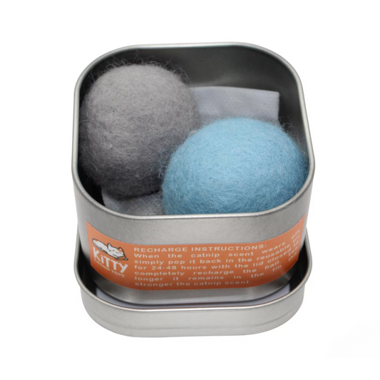 Rechargeable Catnip Infused XL Felt Balls