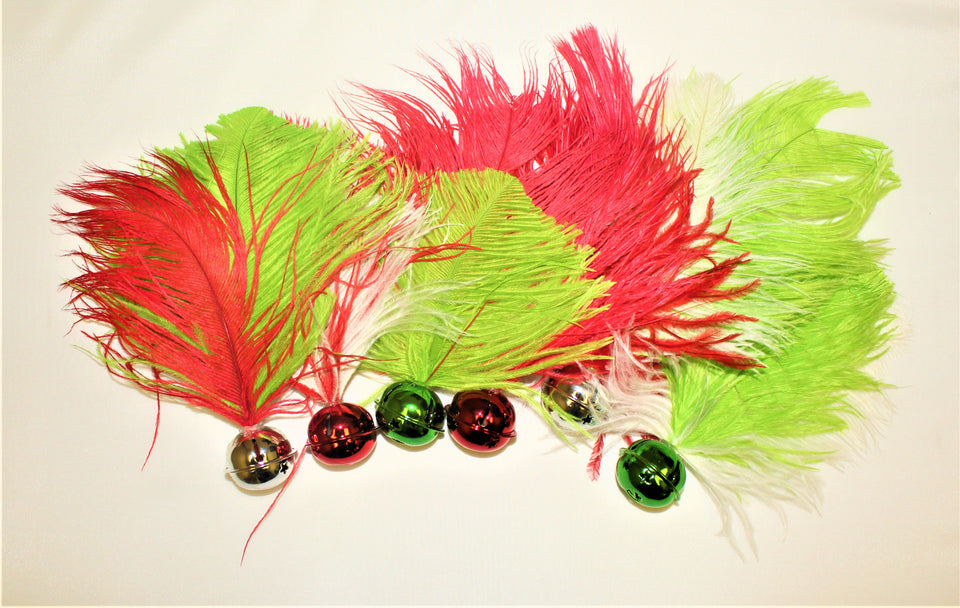 JINGLE BELLS - Feathered Cat Toss Toy